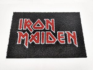 Tapete Capacho 60x40 Cm Iron Maiden Rock Fã Banda Metal