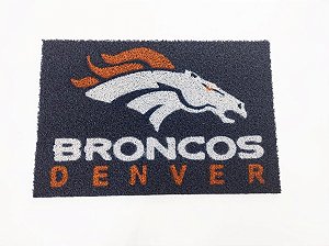 Tapete Capacho 60x40 Cm Denver Broncos Nfl Fã Decor Casa