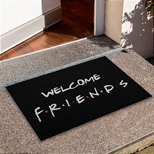 Tapete Capacho Limpe Sim 60x40 Welcome Friends - Limpe Sim - Tapetes  Personalizados