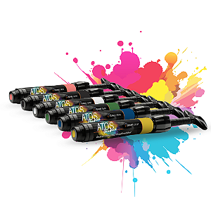 Kit Resina Atos Academic - 06 cores