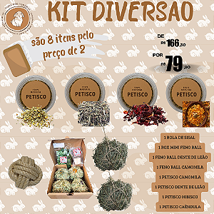 Kit Diversão: 8 produtos pelo preço de 2