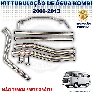 KIT TUBULAÇÃO DE ÁGUA EM INOX PARA KOMBI 1.4 FLEX 2006-2013