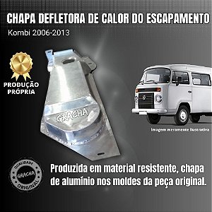 CHAPA DEFLETORA DE CALOR DO ESCAPAMENTO KOMBI 2006-2013
