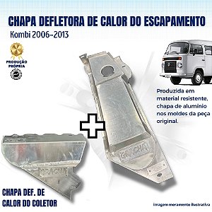 CHAPA DEF. DE CALOR DO ESCAPAMENTO E CHAPA DEF. DE CALOR DO COLETOR