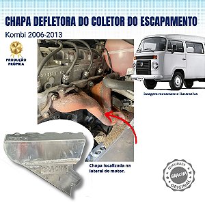 CHAPA DEF. DE CALOR DO COLETOR DO ESCAPAMENTO KOMBI 2006-2014