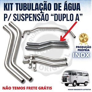 KIT TUBULAÇÃO INOX KOMBI COM SUSPENSÃO DUPLO A 2006-2013