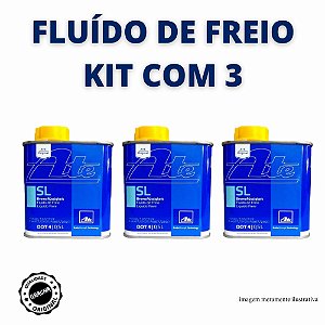 KIT COM 3 FLUÍDO DE FREIO DOT 4 - TODOS OS MODELOS DE KOMBI