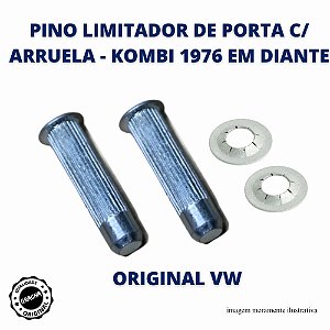 PINO LIMITADOR DE PORTA C/ ARRUELA (PAR) - KOMBI 1976 EM DIANTE