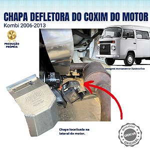 CHAPA DEFLETORA DO COXIM DO MOTOR KOMBI 2006-2014