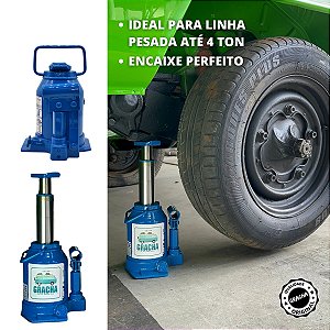 MACACO HIDRÁULICO TIPO GARRAFA - PARA KOMBI ATÉ 4 TON