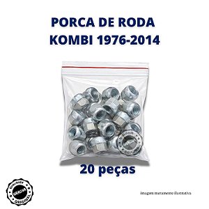 PORCA DE RODA KOMBI- 1976 A 2014 20 PEÇAS