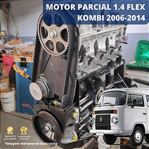 MOTOR PARCIAL - KOMBI 1.4 FLEX 2006 A 2014