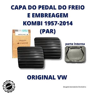 CAPA DO PEDAL DO FREIO E EMBREAGEM (PAR) - KOMBI 1957 A 2014
