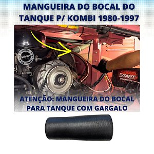MANGUEIRA DO BOCAL DO TANQUE KOMBI 1980 A 1997