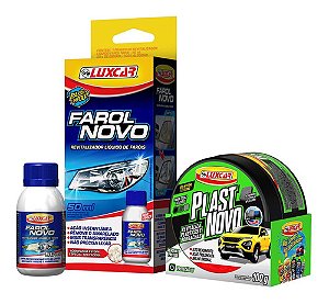 Kit Farol E Renovador De Plásticos E Borrachas Luxcar Cor Água