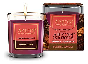 Vela Aromática Perfumada Areon Candle 120g Apple & Cinnamon