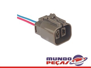 Chicote do Alternador Subaru Regulador de Voltagem Linha Mitsubishi - 2 Vias - Fêmea