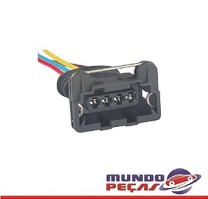 Chicote da Bobina de Ignição Tipo 1.6 Corsa Sensor Marcha Lenta Astra Farol Bifocal Palio 2000 Vectra - 4 Vias - Fêmea - Uni