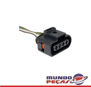 Chicote da Sonda Lambda e Bobina de Ignição Gol G Iii G Iv Fox Polo Parati Golf Jetta (todos) Sensor Hego 2 e Motor do Limpador Dianteiro Vw Up Farol Foco Duplo - 4 Vias - Fêmea - Uni