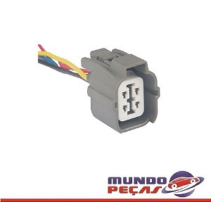 Chicote Sensor de Oxigenio Linha Toyota Honda - 4 Vias - Fêmea - Uni