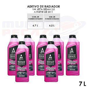 Kit Aditivo Radiador 7 Litros Original Vw Jetta 2.0 Tirreno G2 S