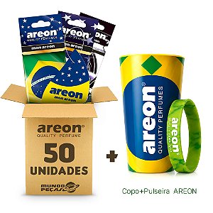 Aromatizante Automotivo Areon 50 UNIDADES