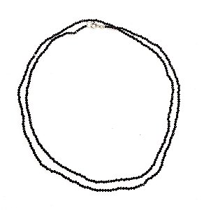 Colar com pedra espinélio