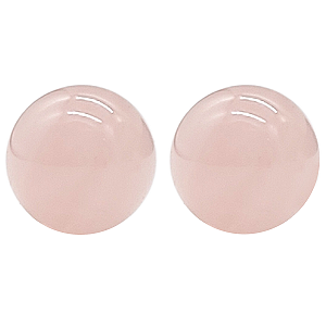 Brinco em prata 925 com quartzo rosa