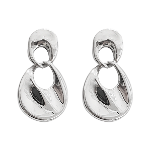 Brinco com balanço 5,3cm de prata 925