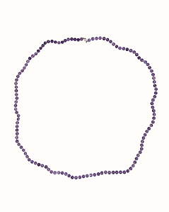 Colar Longo com Pedras de Ametista