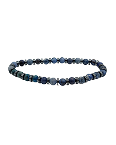Pulseira de Sodalita Azul e Hematita