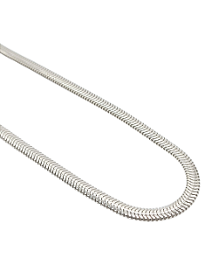 Corrente Lacraia em Prata 40cm