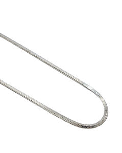 Corrente Rabo de Raposa em Prata 40cm