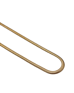 Corrente Lacraia em Prata com Banho de Ouro Amarelo 40cm