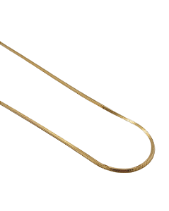 Corrente Rabo de Raposa em Prata com Banho de Ouro Amarelo 40cm