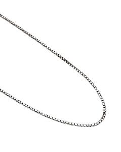 Corrente Veneziana em Prata com Banho de Ouro Branco 45 cm