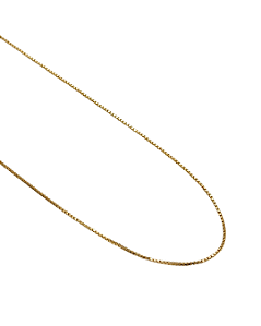Corrente Veneziana em Prata com Banho de Ouro Amarelo 45cm