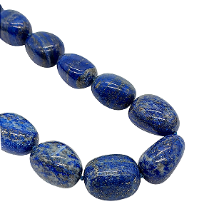 Colar de Lápis-Lazúli com Fecho Boia