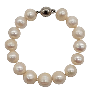 Pulseira de Pérolas com Fecho de Ímã