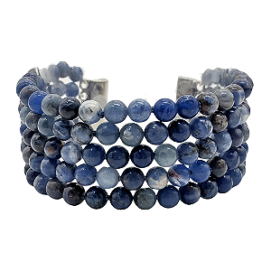 Pulseira de 5 Fios de Sodalita