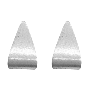 Brinco Triangulo Prata Fosqueado