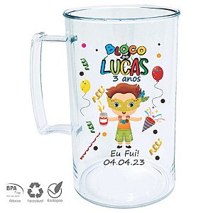 20 Canecas Acrilicas 300 ml Personalizadas Carnaval