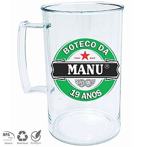 100 canecas de acrílico personalizadas 450ml