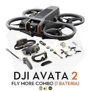 Drone DJI Avata 2 Combo (1 Bateria) Anatel BR