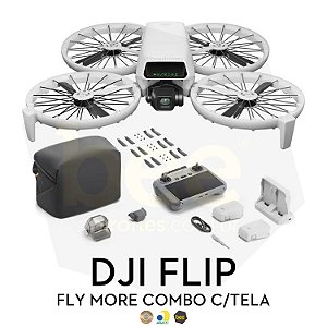 Drone DJI Flip Fly More Combo c/ Tela  (DJI RC 2) Versão Nacional
