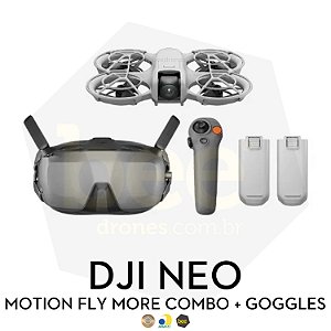 Drone DJI Neo Fly More Combo com Motion 3 + Goggles N3 ANATEL