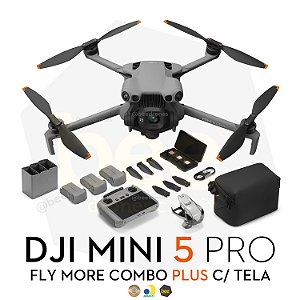 Drone Dji Mini 5 Pro Fly More Combo Plus (Com tela) BR Anatel