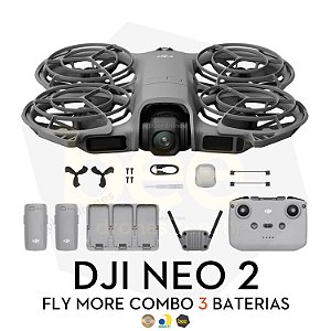 Drone DJI Neo 2 Fly More Combo (Com Controle) 3 Baterias - BR Anatel