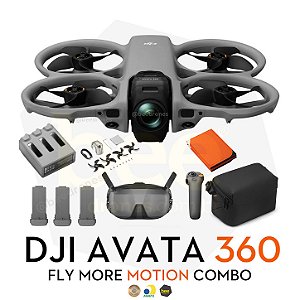 Drone DJI Avata 360 Fly More Motion Combo Goggles N3 + Motion - Anatel BR