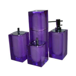Conjunto Quadrata Violeta Poliester